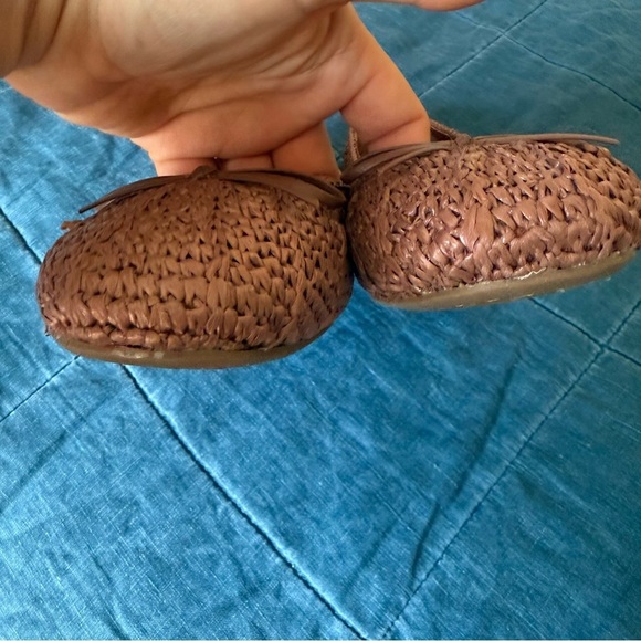 BIRDIES  Women's The Hummingbird Flats Size 8 Red Raffia Slip-On Ballet - Picture 8 of 10